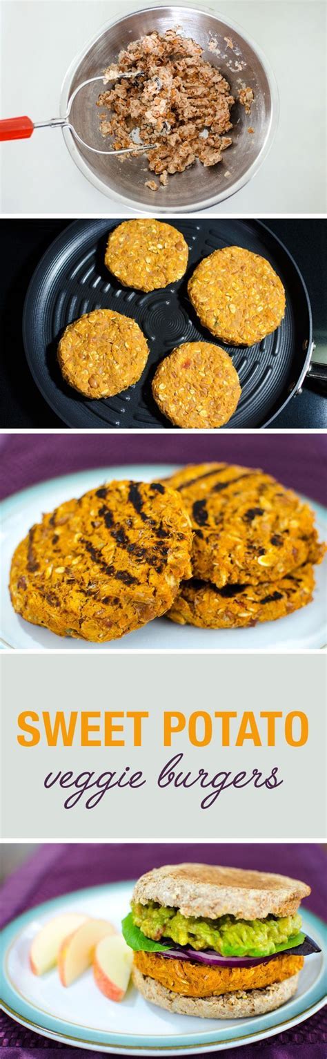 Sweet Potato Veggie Burgers With Quick Guacamole Veggie Primer