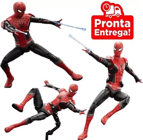 Boneco Homem Aranha Articulado Spider Man Vermelho Zd Toys