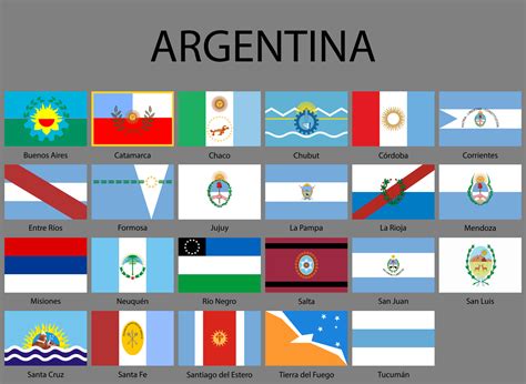 all Flags of provinces of Argentina 21833695 Vector Art at Vecteezy