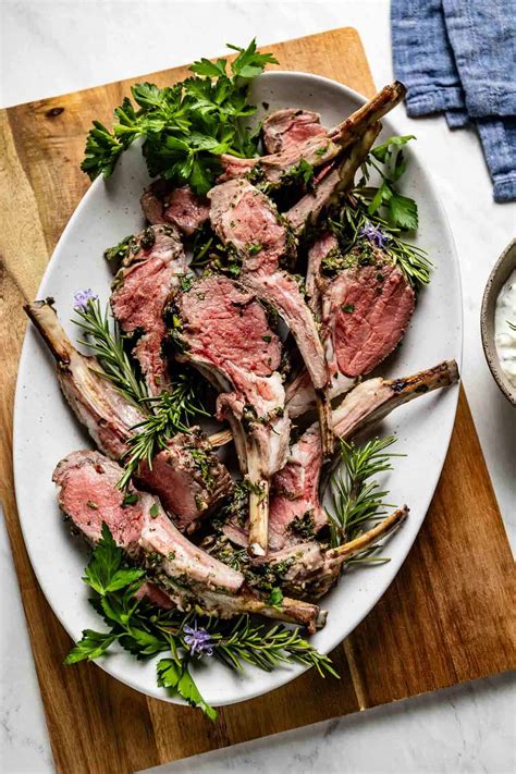 Roast Rack Of Lamb Recipe With Garlic And Rosemary