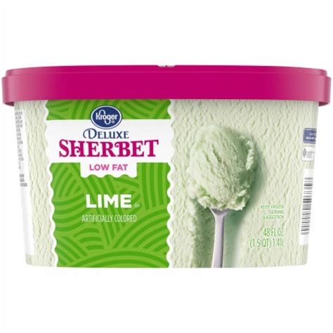 Kroger Deluxe Low Fat Lime Sherbet Fl Oz Ralphs