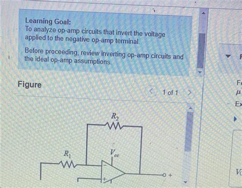 Solved Learning Goal To Analyze Op Circuits That Invert Chegg