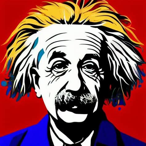 Portrait Of Albert Einstein Vivid Intricate Highly Stable