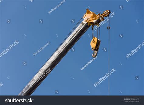 Mobile Crane Boom Hook Hanging By Stock Photo 1019561659 Shutterstock