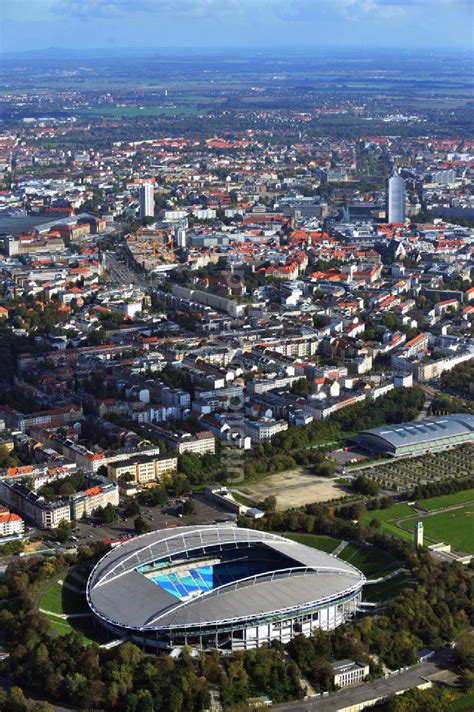 Leipzig Aus Der Vogelperspektive Red Bull Arena Leipzig