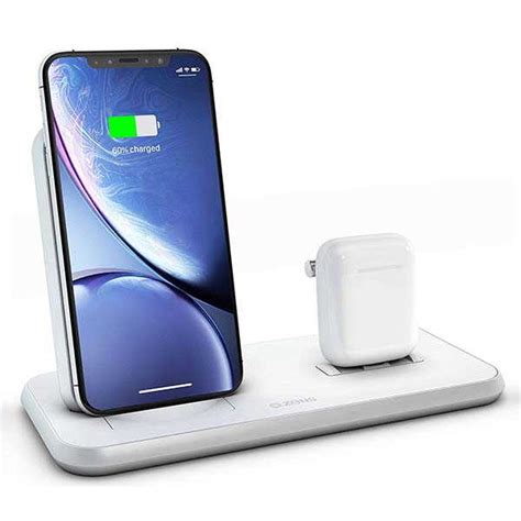 ZENS Stand+Dock 3-In-1 Aluminum Wireless Charging Station | Gadgetsin
