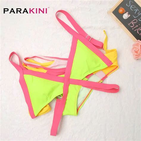 Parakini 2018 New Women Bikinis Set Push Up Swimsuit Hot Sale Cheap