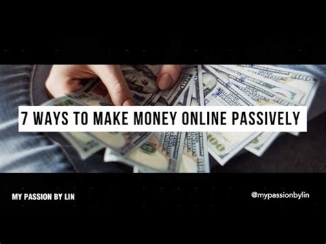 Ways To Make Money Online Passively Youtube