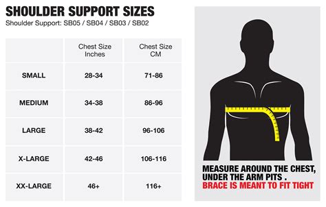 Shoulder Brace Size Chart | EVS Sports