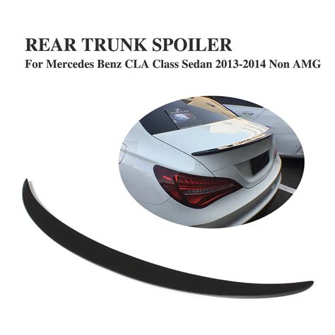 Aliexpress Buy FRP Black Rear Boot Spoiler For Mercedes Benz CLA