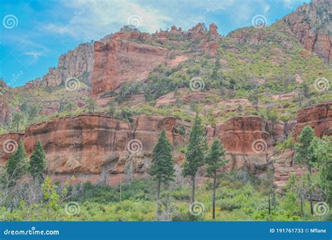 Gorgeous Drive State Route 89a In The Oak Creek Canyon On Coconino National Forest Sedona