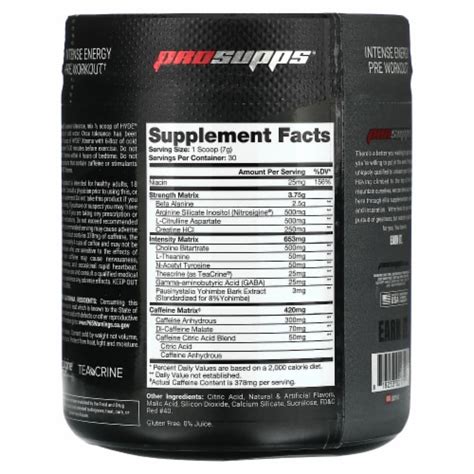 Prosupps® Mr Hyde® Xtreme Pre Workout Powder Energy Drink Intense Sustained Energy Pumps 7