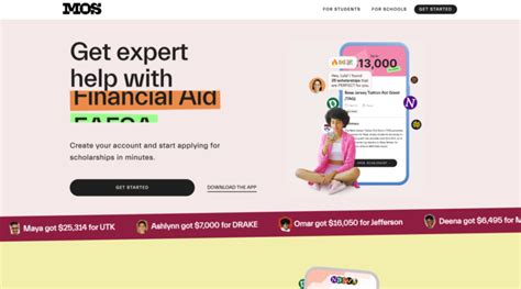 mos review support  scholarships  student financial aid