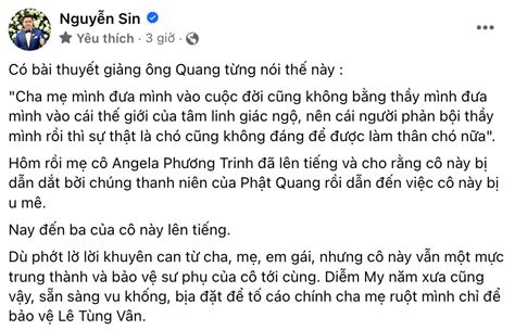 Nguyễn Sin viết sớ dài mắng té tát Angela Phương Trinh tố mụ mị ngông cuồng Hot KOLs Đời