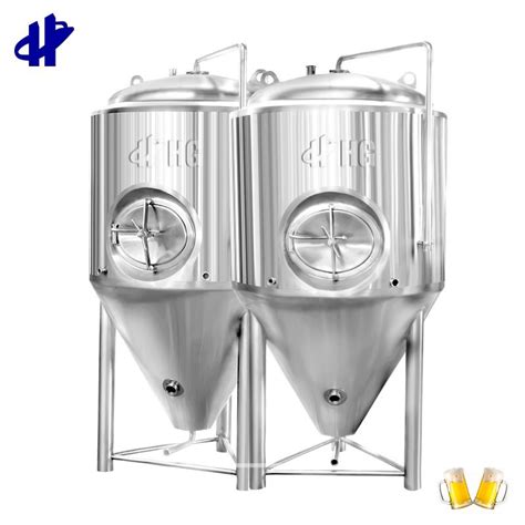 L Conical Beer Fermenting Tanks Jacketed Beer Fermentation Tank