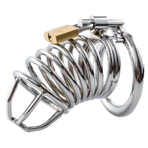 Torment Stainless Steel Spiral Chastity Cage Discreet Delivery Bondara