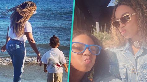 Beyoncé Shares Rare Photos Of Twins Sir & Rumi On Family Beach Day With ...