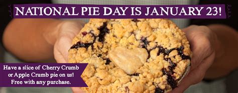 Celebrate National Pie Day On January 23rd Grand Traverse Pie Company