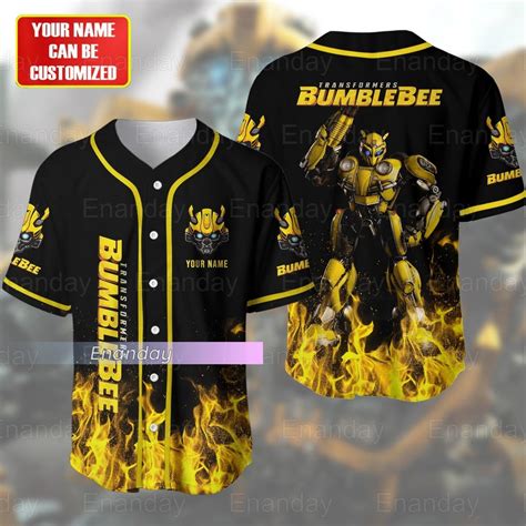 Bumblebee Jersey Shirt Personalized Transformers Jersey Bumblebee