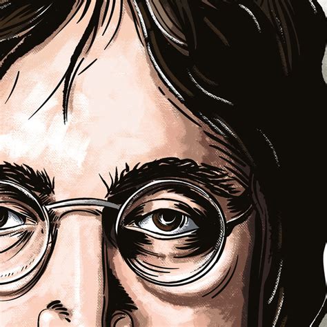 John Lennon Poster John Lennon Illustration Poster Wall Art - Etsy