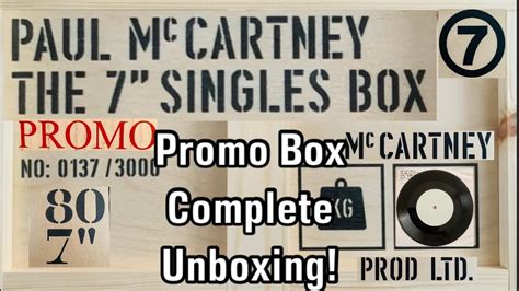 Unboxing The Paul McCartney 7 Singles Collection Box Set No 137 Promo