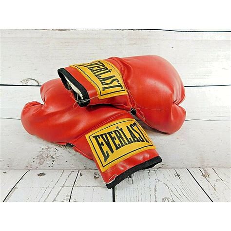 Vintage Oz Everlast Red Training Boxing Gloves Fantastic Etsy