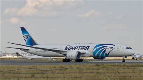 4k Brand New Egyptair B787 9 Landing And Take Off At Frankfurt