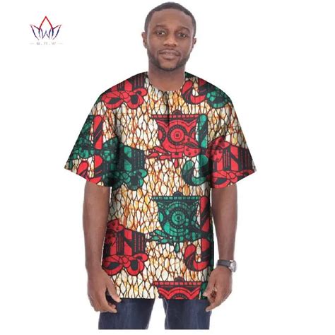 Fashions Africa Style Short Sleeve Tees T Shirts Dashiki African Print Tops Mens African