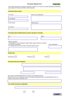 Fillable Online Bis Permission Request Form Bis Bis Fax Email Print