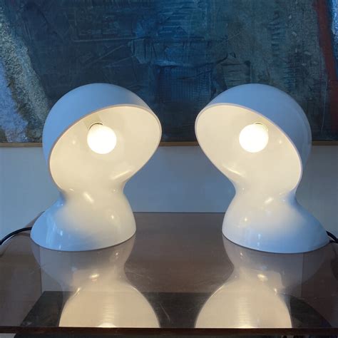 Coppia Di Lampade Vintage Dalu Di Vico Magistretti Per Artemide Italia