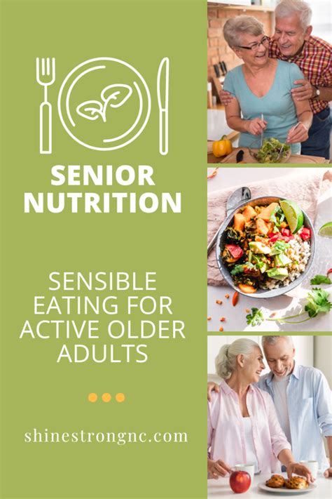 Sensible Nutrition For Senior Adults