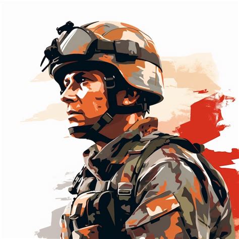 Premium Vector | Army vector military illustration soldier design flag ...