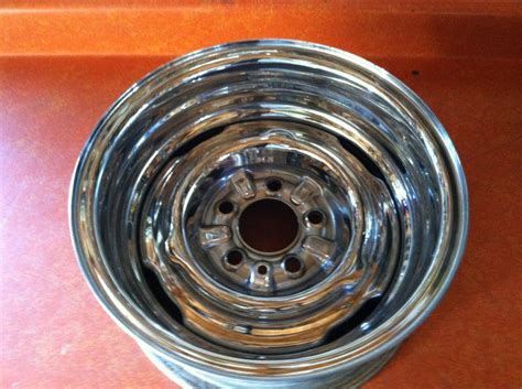 Sell MOPAR VINTAGE 14 X 6 4.5 BC CHROME REVERSE WHEELS FORD AMC GASSER ...