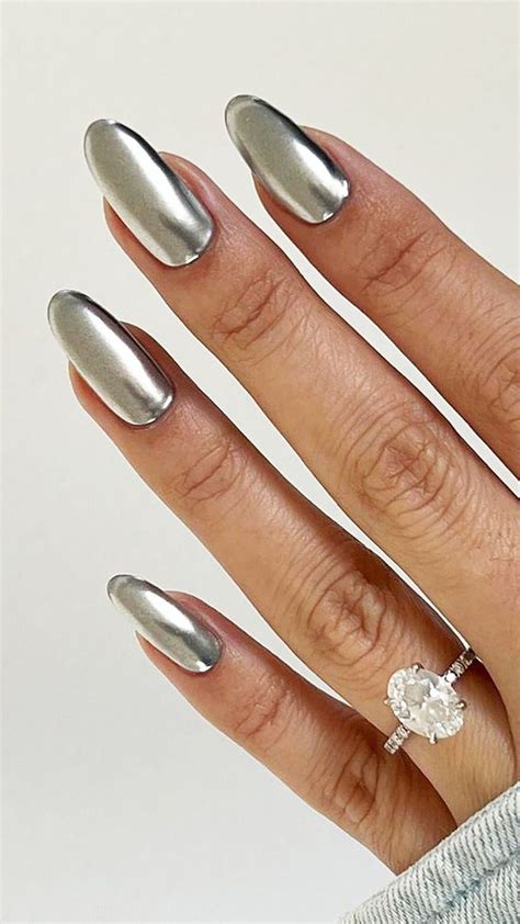 Ombre Chrome Nails Metallic Nails Pink Acrylic Nails Nude Nails Glitter Nails Gel Nails