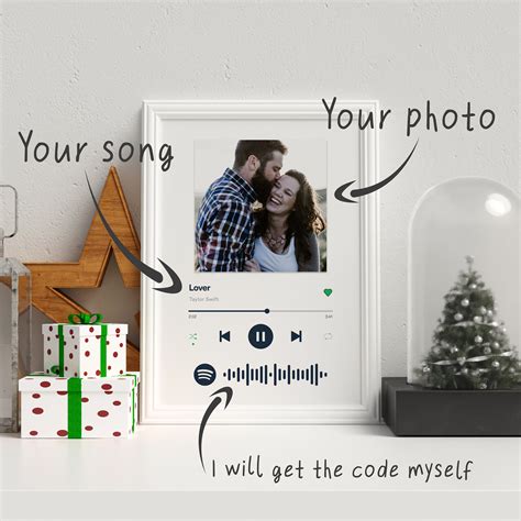 Custom Spotify Song Poster Your Custom Image Favourite Song Etsy