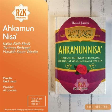 Jual Buku Ahkamun Nisa Fikih Klasik Tentang Berbagai Masalah Kaum