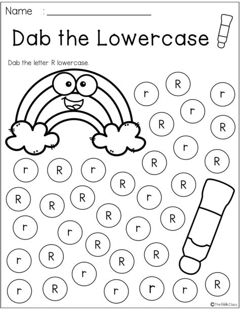 Alphabet Dab Worksheets Alphabetworksheetsfree