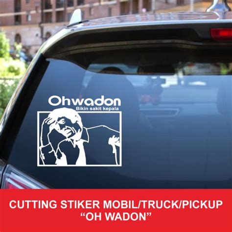 Jual Cutting Sticker Mobil Truck Pickup L Lucu Plesetan Oskadon