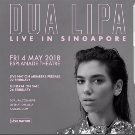 Sellimg One Dua Lipa Ticket Tickets Vouchers Event Tickets On Carousell