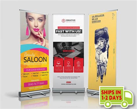 Retractable Banner Custom Roll Up Banner Stand Pop Up Banner Etsy