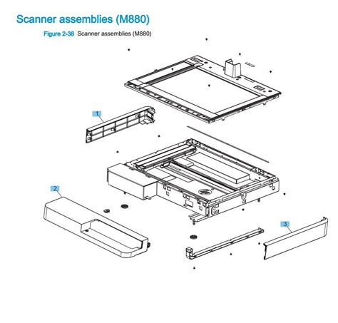 Hp M855 M880 Laser Printer Part Diagrams