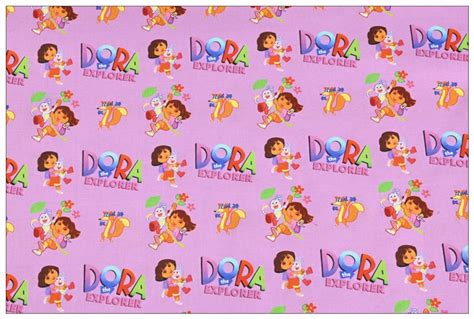 Dora the Explorer Fabric 100% Cotton Cartoon Cotton Fabric by - Etsy