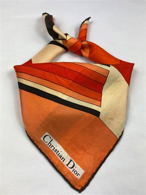 Vintage Christian Dior Handkerchief Bandana Neckerchief Grailed