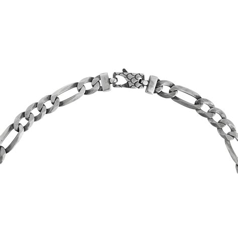 Bracelet Argent Maille Figaro Cm Maty