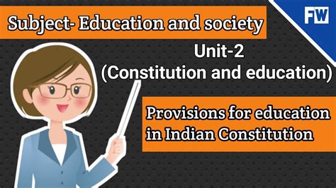 Provisions For Education In Indian Constitution Youtube