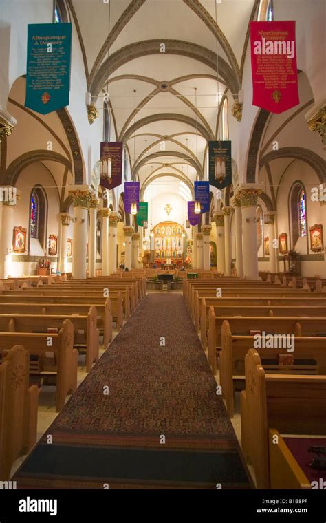 Interior view of the Cathedral Basilica of St Francis in Santa Fe Stock Photo - Alamy