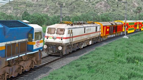 WDP4D Rescue WAP7 Express Train BUMPY RAILROAD Train Simulator