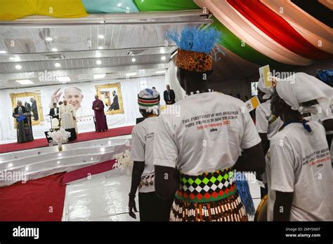 Pope Francis Meets With A Group Of South Sudanese Internally Displaced