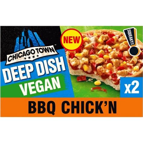 Chicago Town Deep Dish Vegan BBQ Chicken Pizza 2 X 155g Compare