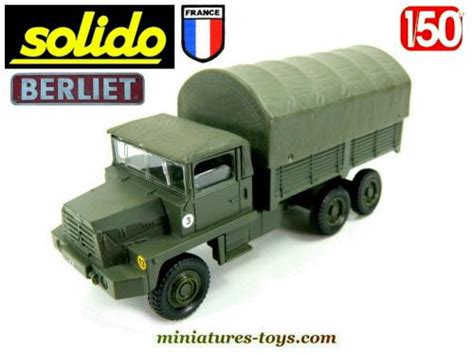 Le Camion Militaire Berliet Gbc Kt B Ch Miniature De Solido Au E